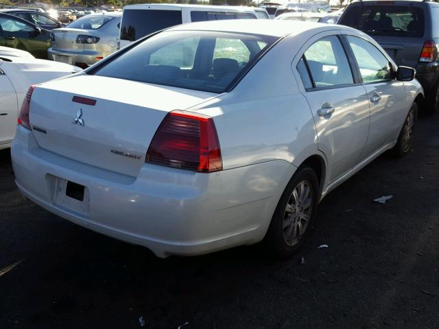 4A3AB36FX8E020232 - 2008 MITSUBISHI GALANT ES WHITE photo 4