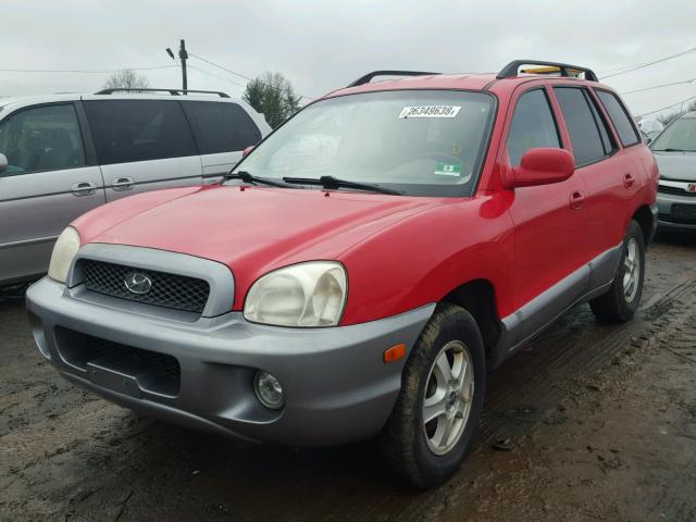 KM8SC73D93U498487 - 2003 HYUNDAI SANTA FE G RED photo 2