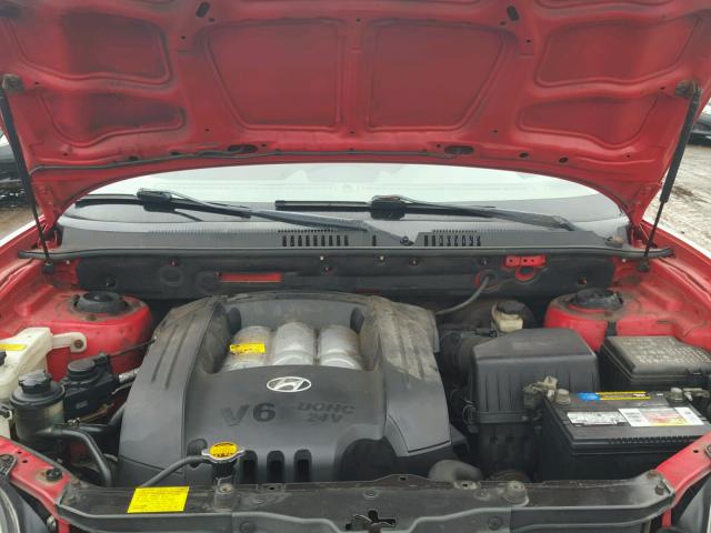 KM8SC73D93U498487 - 2003 HYUNDAI SANTA FE G RED photo 7