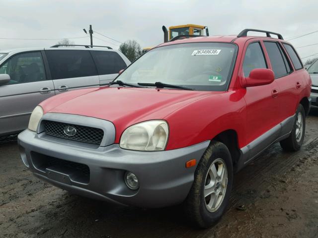 KM8SC73D93U498487 - 2003 HYUNDAI SANTA FE G RED photo 9