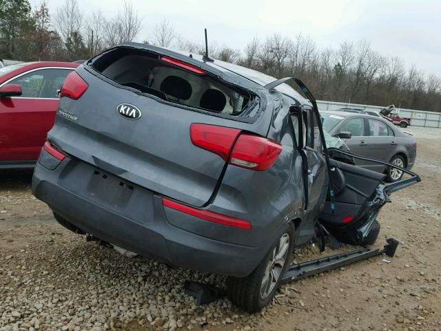 KNDPB3AC2E7559230 - 2014 KIA SPORTAGE B GRAY photo 4