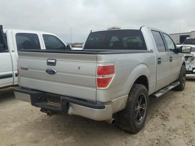 1FTRW128X9FA19809 - 2009 FORD F150 SUPER SILVER photo 4