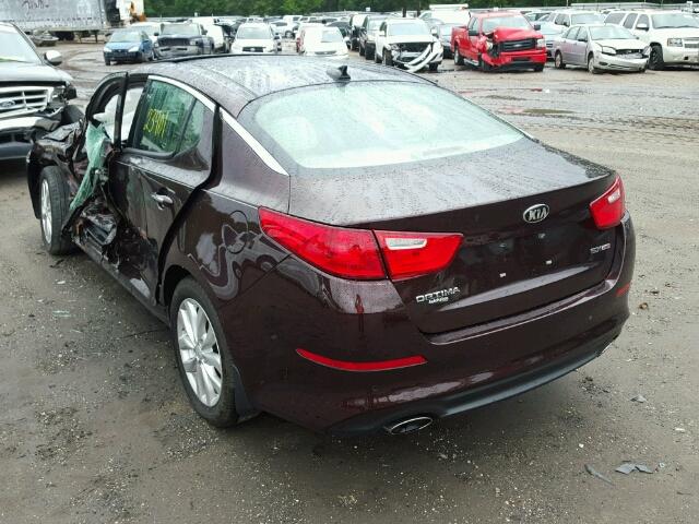 5XXGN4A78EG308994 - 2014 KIA OPTIMA EX PURPLE photo 3