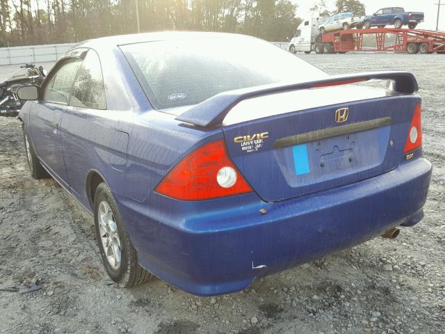 1HGEM22145L030007 - 2005 HONDA CIVIC DX V BLUE photo 3