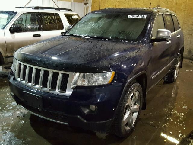 1C4RJFCT7CC184322 - 2012 JEEP GRAND CHER BLUE photo 2