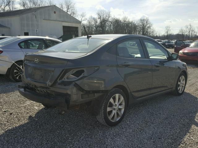 KMHCU4AE6CU078715 - 2012 HYUNDAI ACCENT GLS GRAY photo 4