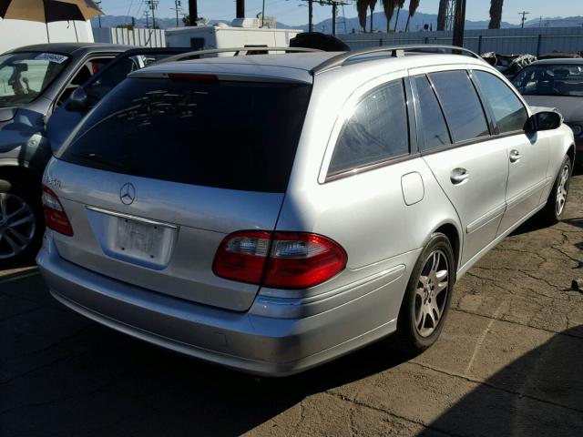 WDBUH56J56A717969 - 2006 MERCEDES-BENZ E 350 WAGO SILVER photo 4