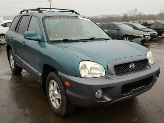 KM8SC73D23U387313 - 2003 HYUNDAI SANTA FE G TEAL photo 1