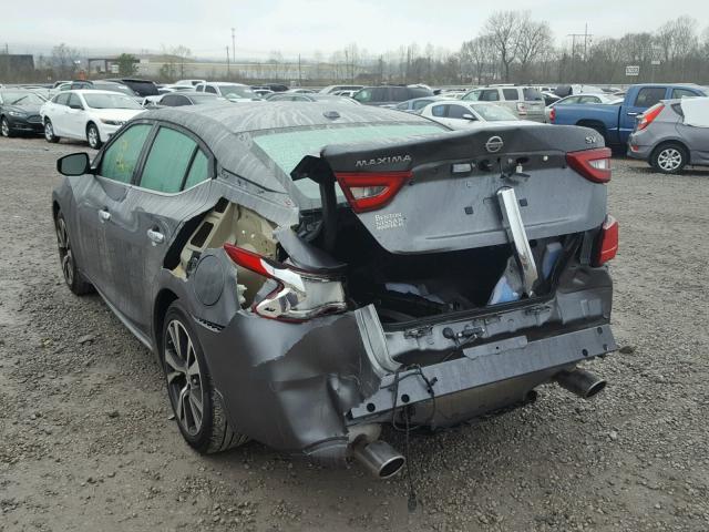 1N4AA6AP4HC383036 - 2017 NISSAN MAXIMA 3.5 GRAY photo 3