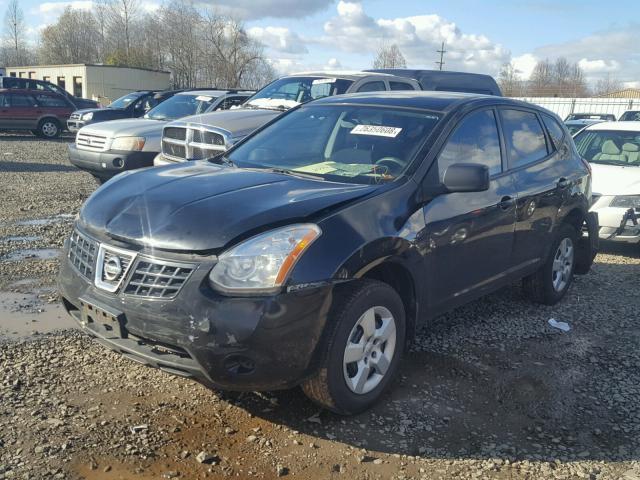 JN8AS58T18W018546 - 2008 NISSAN ROGUE S BLACK photo 2