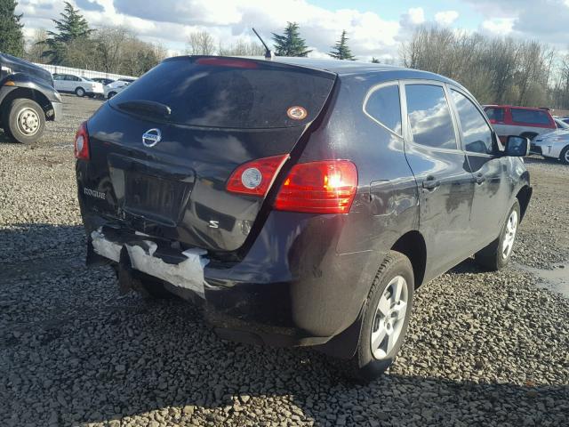 JN8AS58T18W018546 - 2008 NISSAN ROGUE S BLACK photo 4