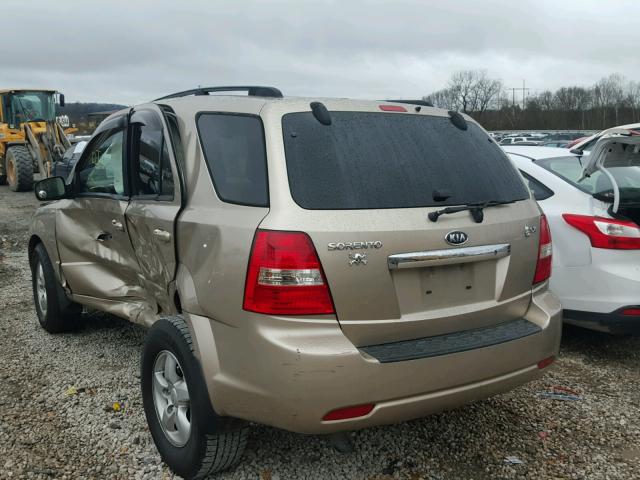 KNDJC735X85824677 - 2008 KIA SORENTO EX GOLD photo 3