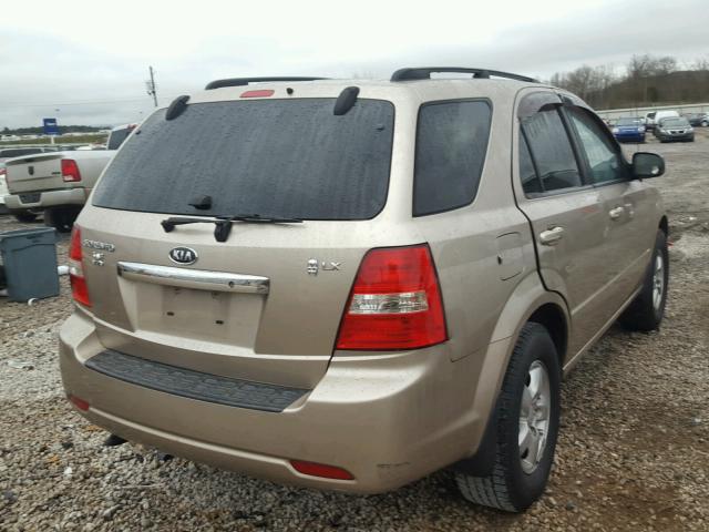 KNDJC735X85824677 - 2008 KIA SORENTO EX GOLD photo 4