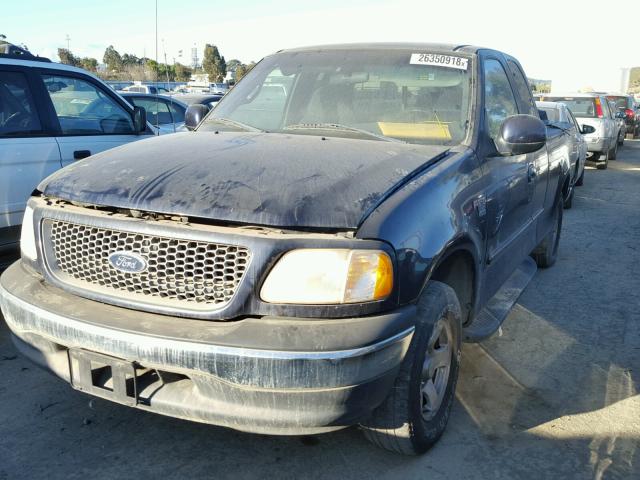 1FTRX17LXXKB73399 - 1999 FORD F150 BLUE photo 2