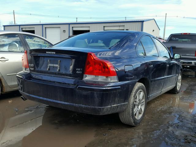 YV1RH592162526954 - 2006 VOLVO S60 2.5T BLUE photo 4