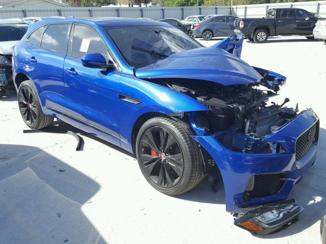 SADCM2FV2JA252056 - 2018 JAGUAR F-PACE S BLUE photo 1