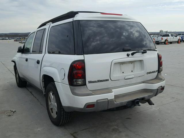 1GNES16S036242150 - 2003 CHEVROLET TRAILBLAZE WHITE photo 3