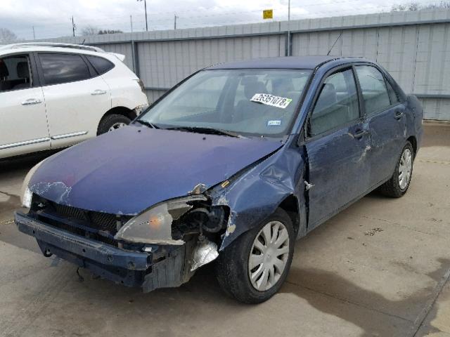 JA3AJ26E66U039465 - 2006 MITSUBISHI LANCER ES BLUE photo 2