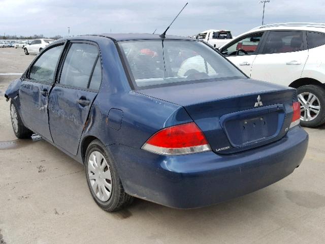 JA3AJ26E66U039465 - 2006 MITSUBISHI LANCER ES BLUE photo 3