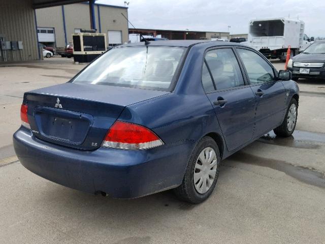 JA3AJ26E66U039465 - 2006 MITSUBISHI LANCER ES BLUE photo 4