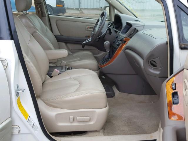 JT6HF10U3Y0136250 - 2000 LEXUS RX 300 WHITE photo 5