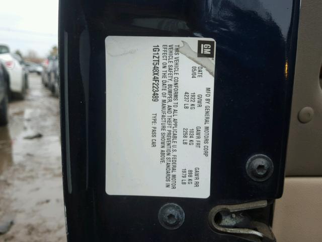 1G1ZT548X4F223489 - 2004 CHEVROLET MALIBU LS Qara foto 10