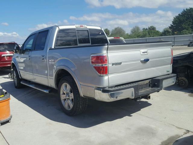 1FTFW1CVXAFD39367 - 2010 FORD F150 SUPER SILVER photo 3