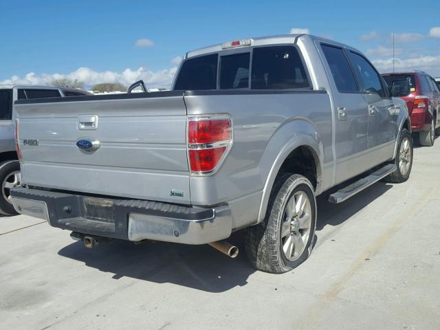 1FTFW1CVXAFD39367 - 2010 FORD F150 SUPER SILVER photo 4