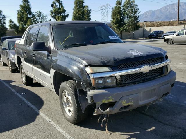 3GNEC13T22G190558 - 2002 CHEVROLET AVALANCHE BLACK photo 1