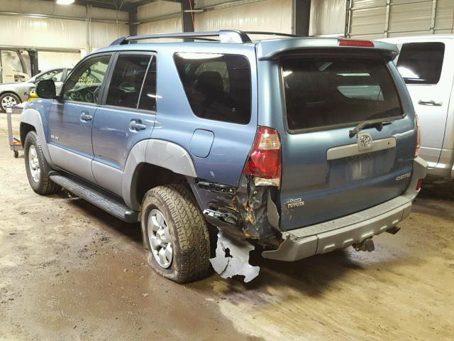 JTEBT14R030011529 - 2003 TOYOTA 4RUNNER SR BLUE photo 3