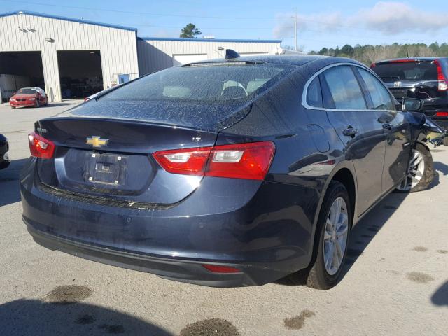 1G1ZE5ST5HF103834 - 2017 CHEVROLET MALIBU LT BLUE photo 4