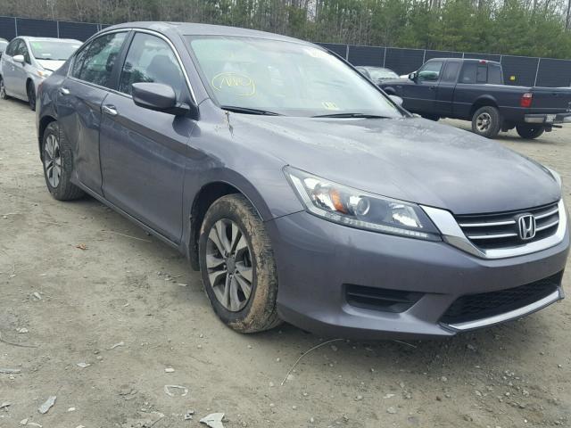 1HGCR2F37EA262469 - 2014 HONDA ACCORD LX GRAY photo 1