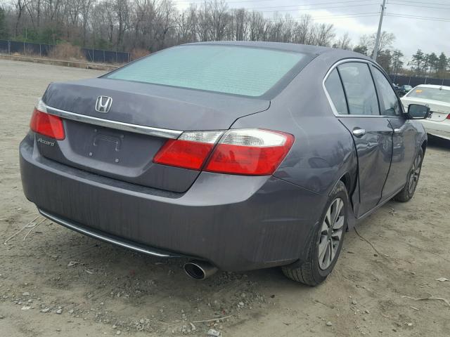 1HGCR2F37EA262469 - 2014 HONDA ACCORD LX GRAY photo 4