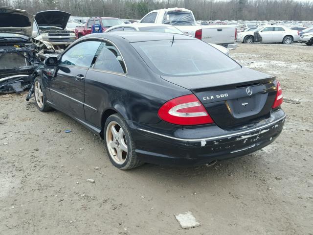 WDBTJ75J43F019655 - 2003 MERCEDES-BENZ CLK 500 BLACK photo 3