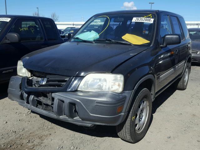 JHLRD28491S003034 - 2001 HONDA CR-V LX BLACK photo 2