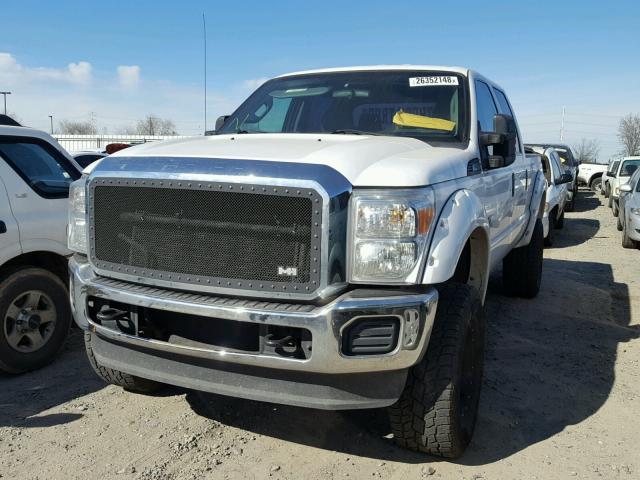 1FT7W2BT4BED08116 - 2011 FORD F250 SUPER WHITE photo 2