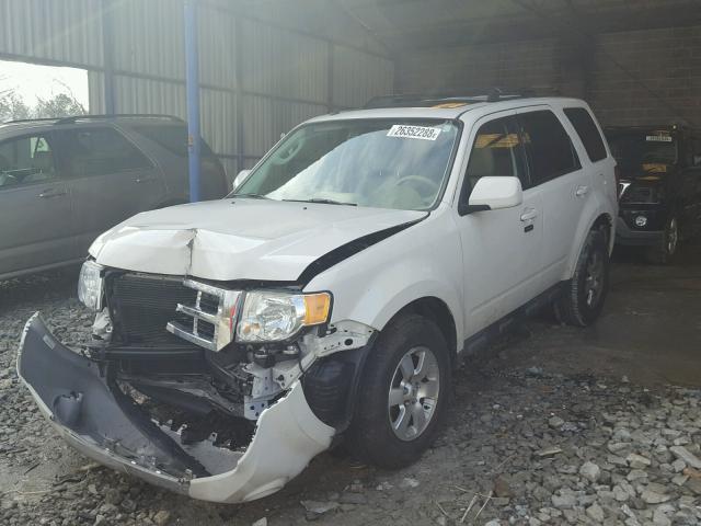 1FMCU04799KB56432 - 2009 FORD ESCAPE LIM WHITE photo 2