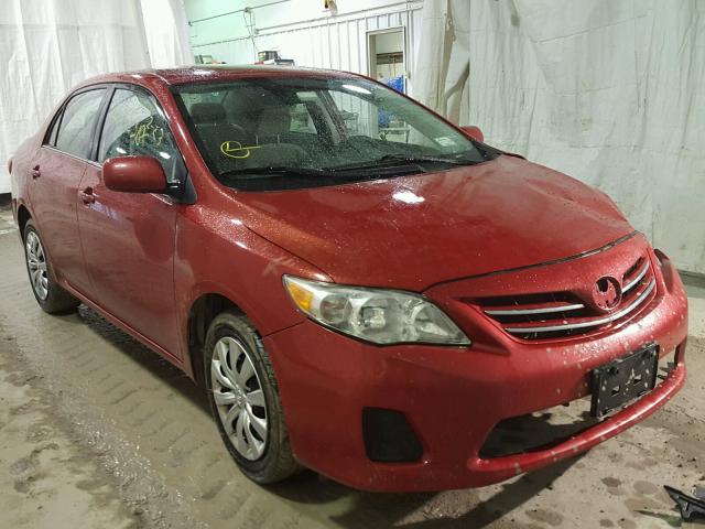 2T1BU4EE3DC934691 - 2013 TOYOTA COROLLA BA RED photo 1