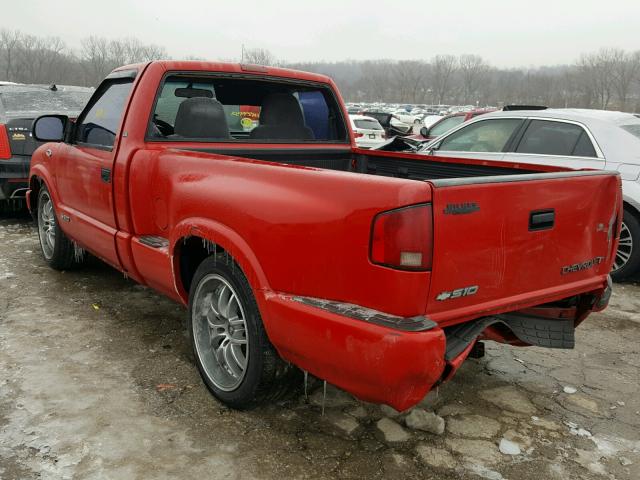 1GCCS14W3Y8299301 - 2000 CHEVROLET S TRUCK S1 RED photo 3