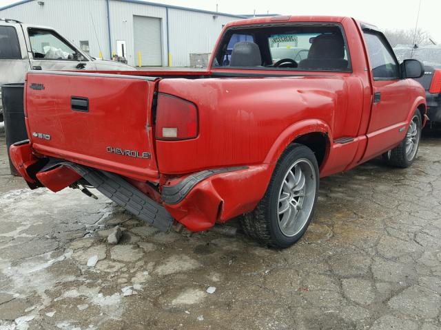 1GCCS14W3Y8299301 - 2000 CHEVROLET S TRUCK S1 RED photo 4