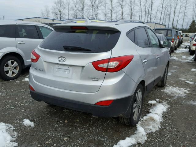 KM8JUCAG5EU859313 - 2014 HYUNDAI TUCSON GLS SILVER photo 4