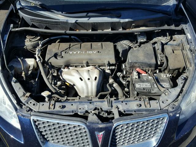 5Y2SP67029Z405413 - 2009 PONTIAC VIBE BLUE photo 7