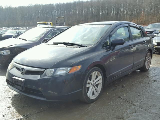 1HGFA16526L013602 - 2006 HONDA CIVIC LX BLACK photo 2