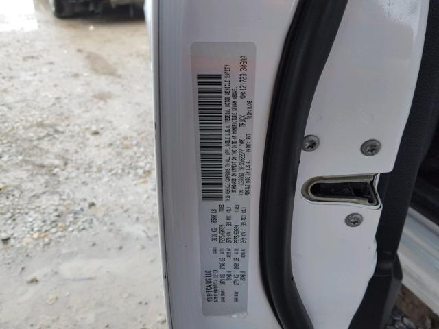 1C6RR6LT9FS562277 - 2015 RAM 1500 SLT WHITE photo 10