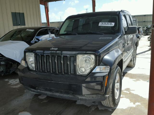 1J4PP2GK1AW106379 - 2010 JEEP LIBERTY SP BLACK photo 2