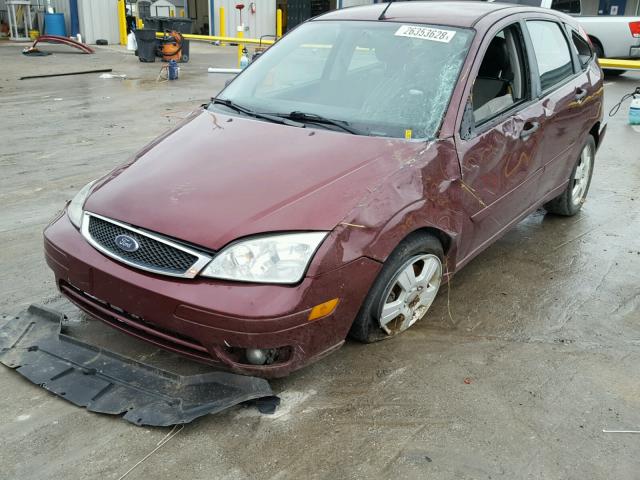 1FAHP37N57W344213 - 2007 FORD FOCUS ZX5 MAROON photo 9