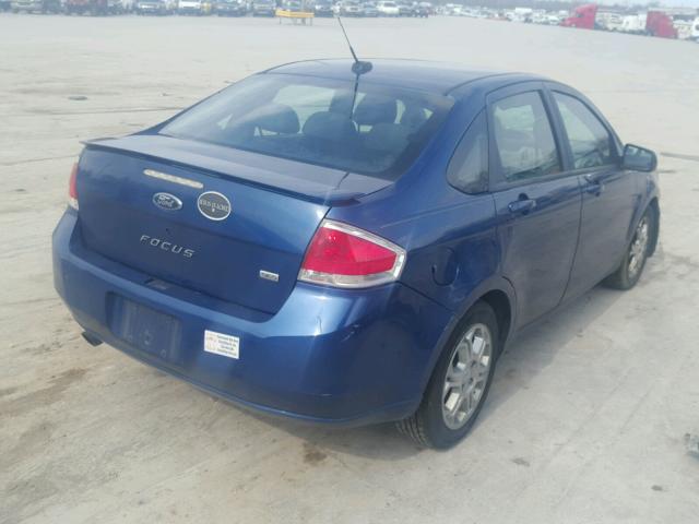 1FAHP36N69W190079 - 2009 FORD FOCUS SES BLUE photo 4