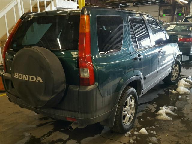 JHLRD78874C035723 - 2004 HONDA CR-V EX GREEN photo 4