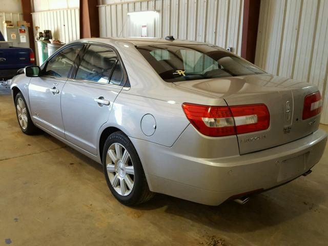 3LNHM26T58R612366 - 2008 LINCOLN MKZ SILVER photo 3