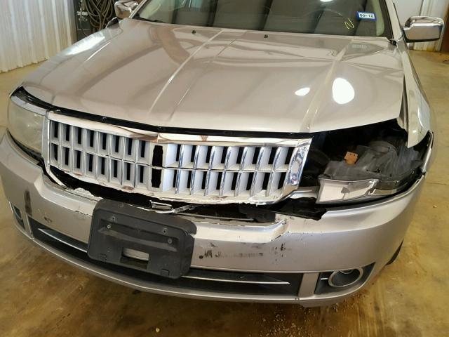 3LNHM26T58R612366 - 2008 LINCOLN MKZ SILVER photo 9